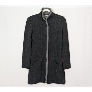 Horny Toad & Co Monterosa Car Coat Long Line Wool Blend Knit Jacket Sweater Coat